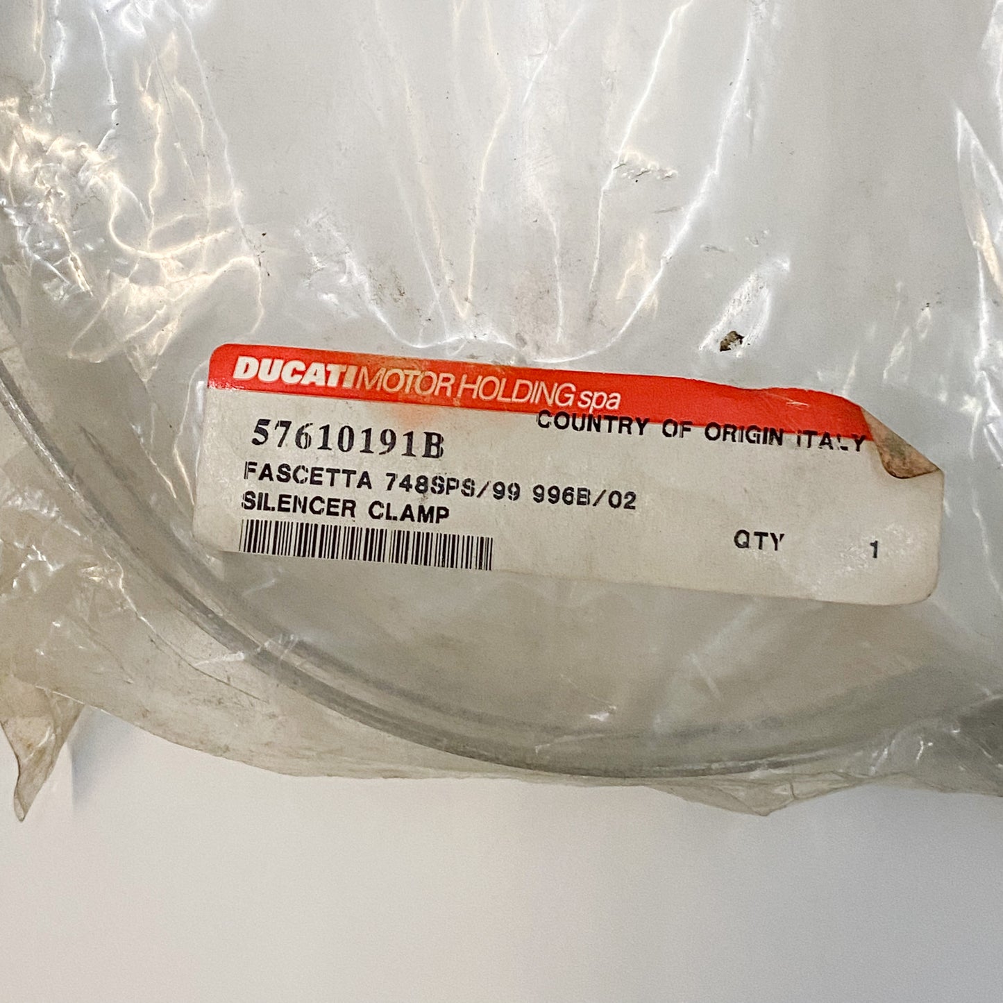Ducati OEM Silencer Clamp 916/748/996/998 57610191B