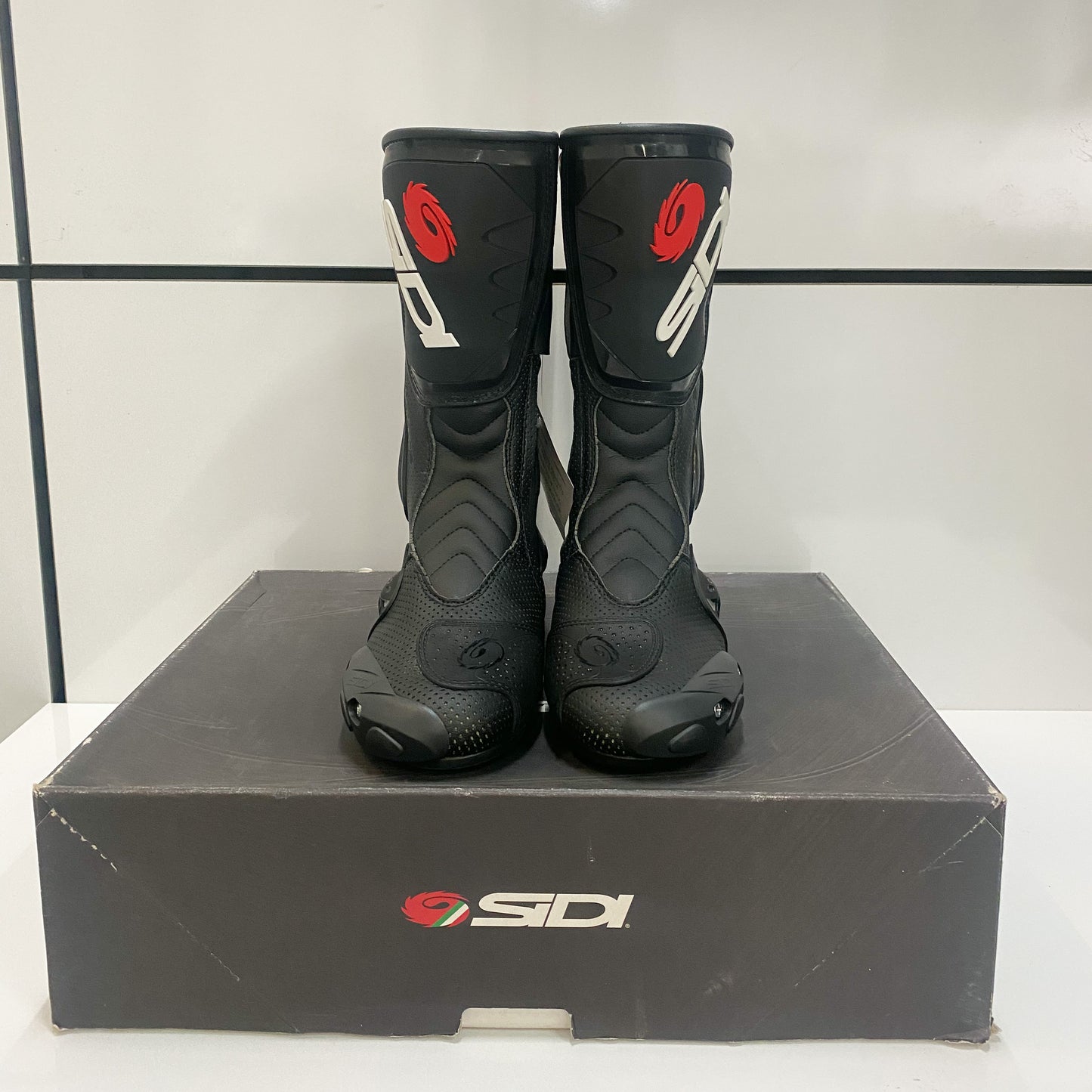 Sidi Cobra Air Motorcycle Boots Size 42 SIS-COA-BKBK-42 NOS