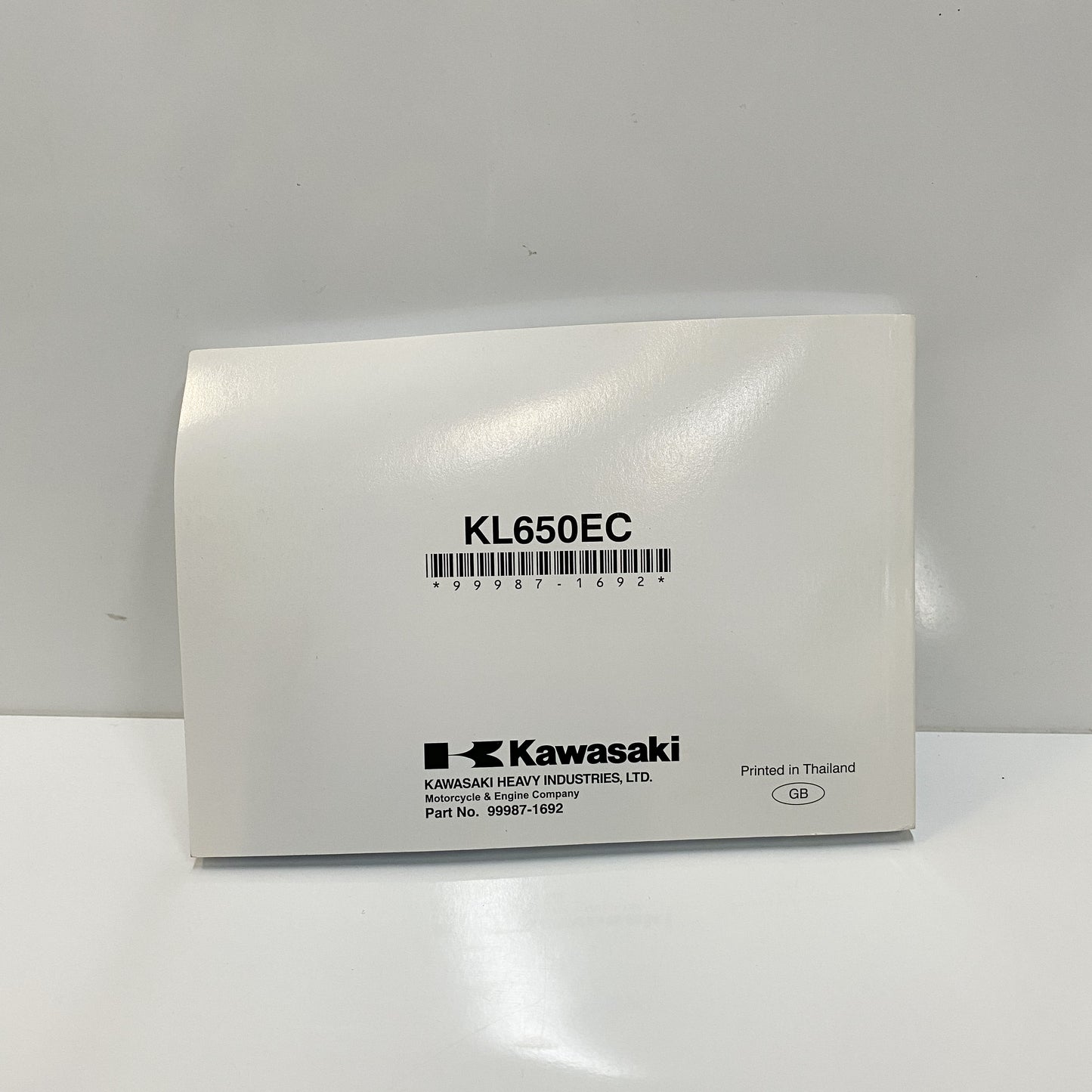 Kawasaki O/M KL650E 99987-1692