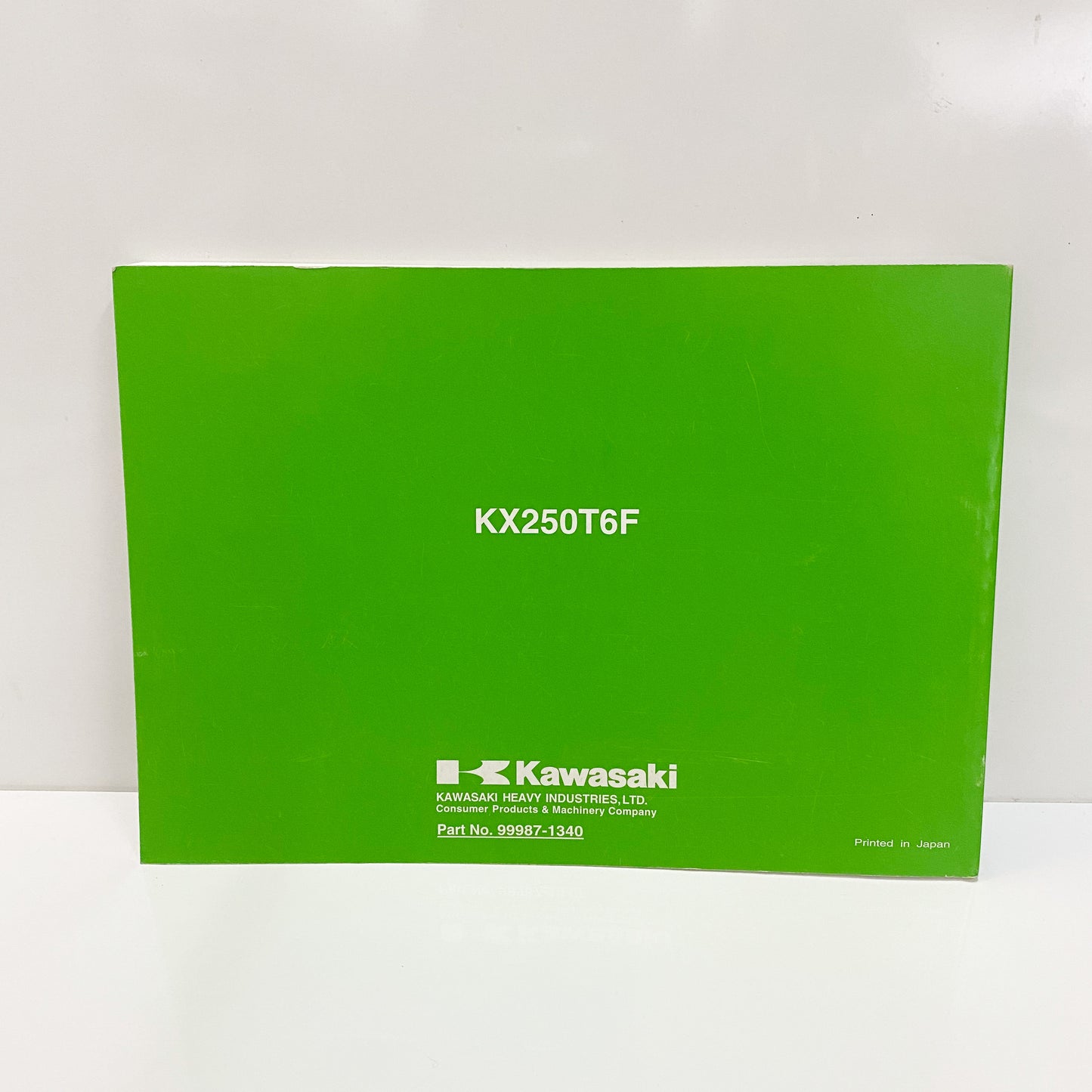 Kawasaki O/M KX250T6F 99987-1340