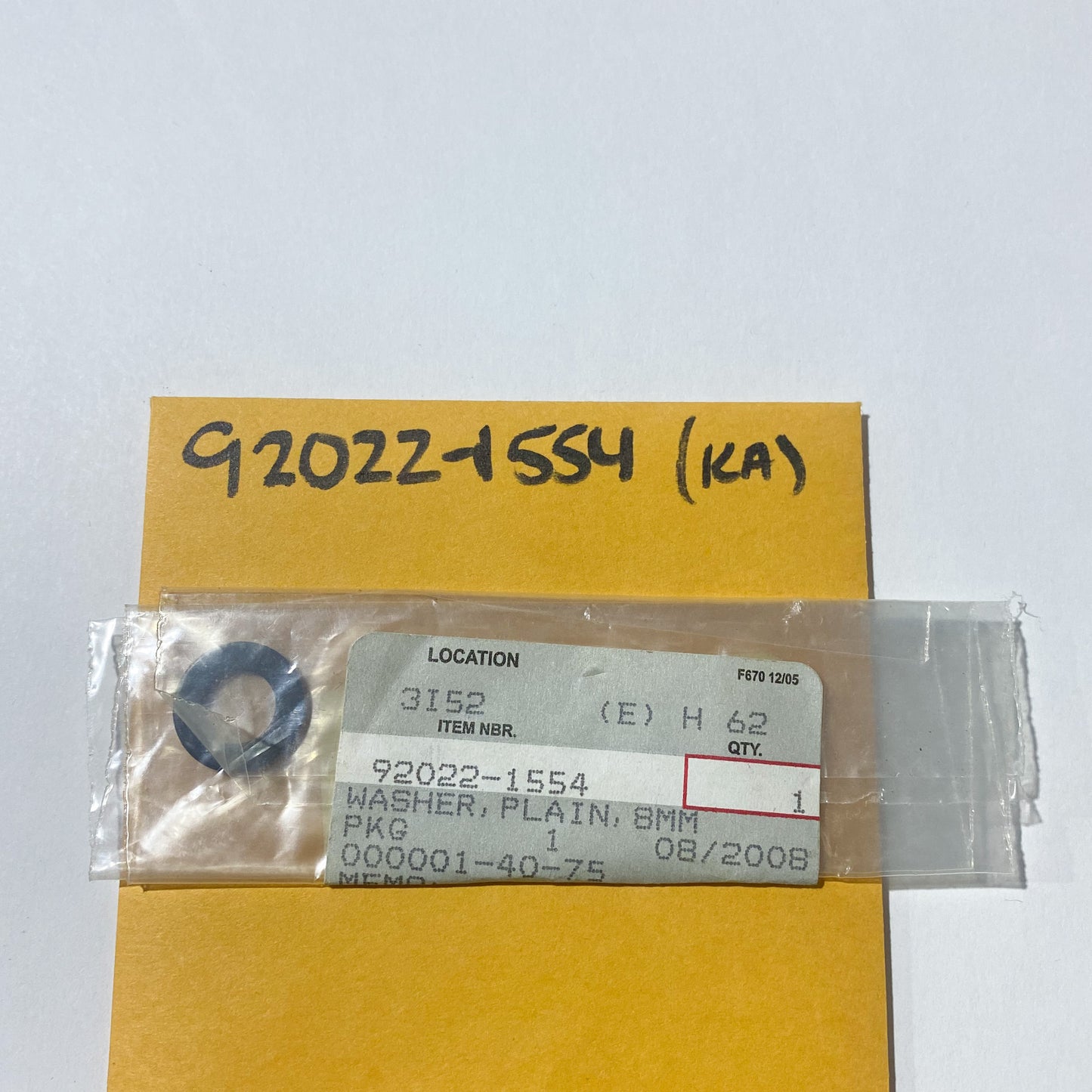 KAWASAKI WASHER 92022-1554