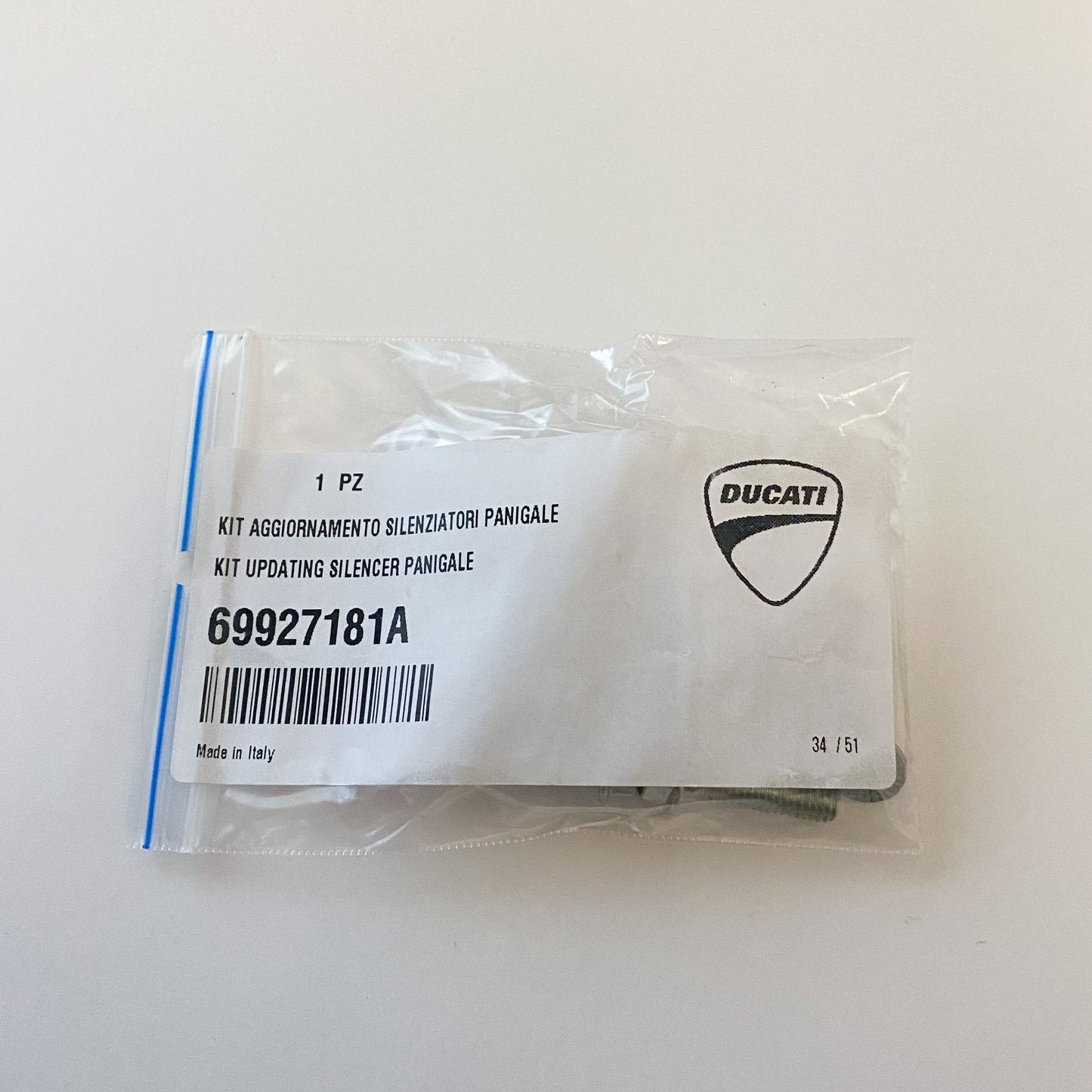 DUCATI KIT UPDATING SILENCER PANIGALE 69927181A