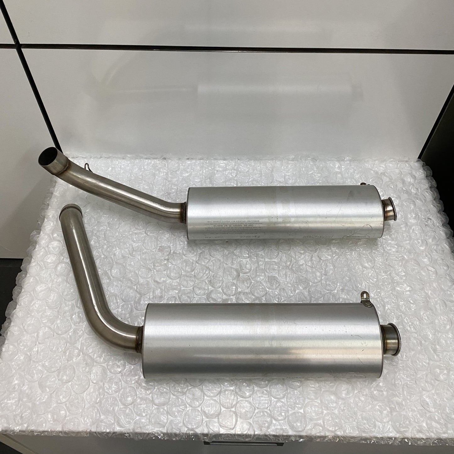 Ducati 748 S Right & Left Silencers USED 57310493A/ 57410493A