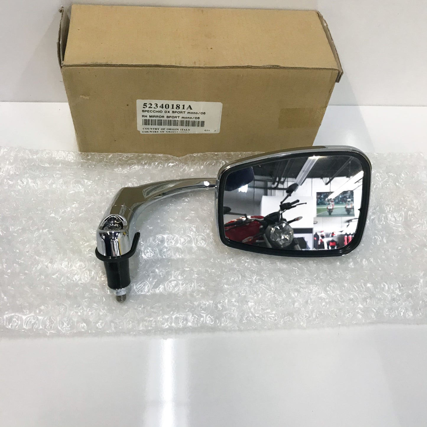 Ducati R/H Mirror Sport mono/06 52340181A