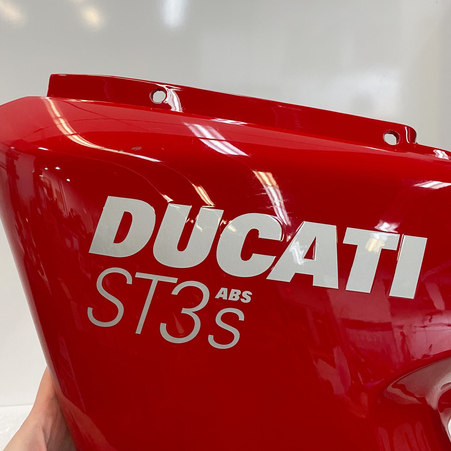 Ducati ST3S ABS LH Upper Half Fairing Red 48011921AA USED