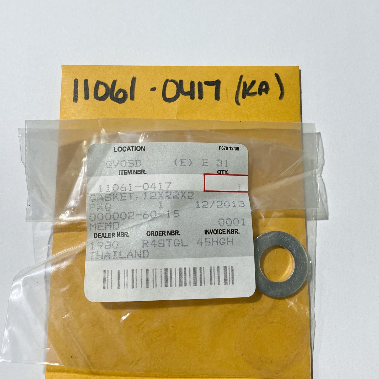 KAWASAKI GASKET 11061-0417