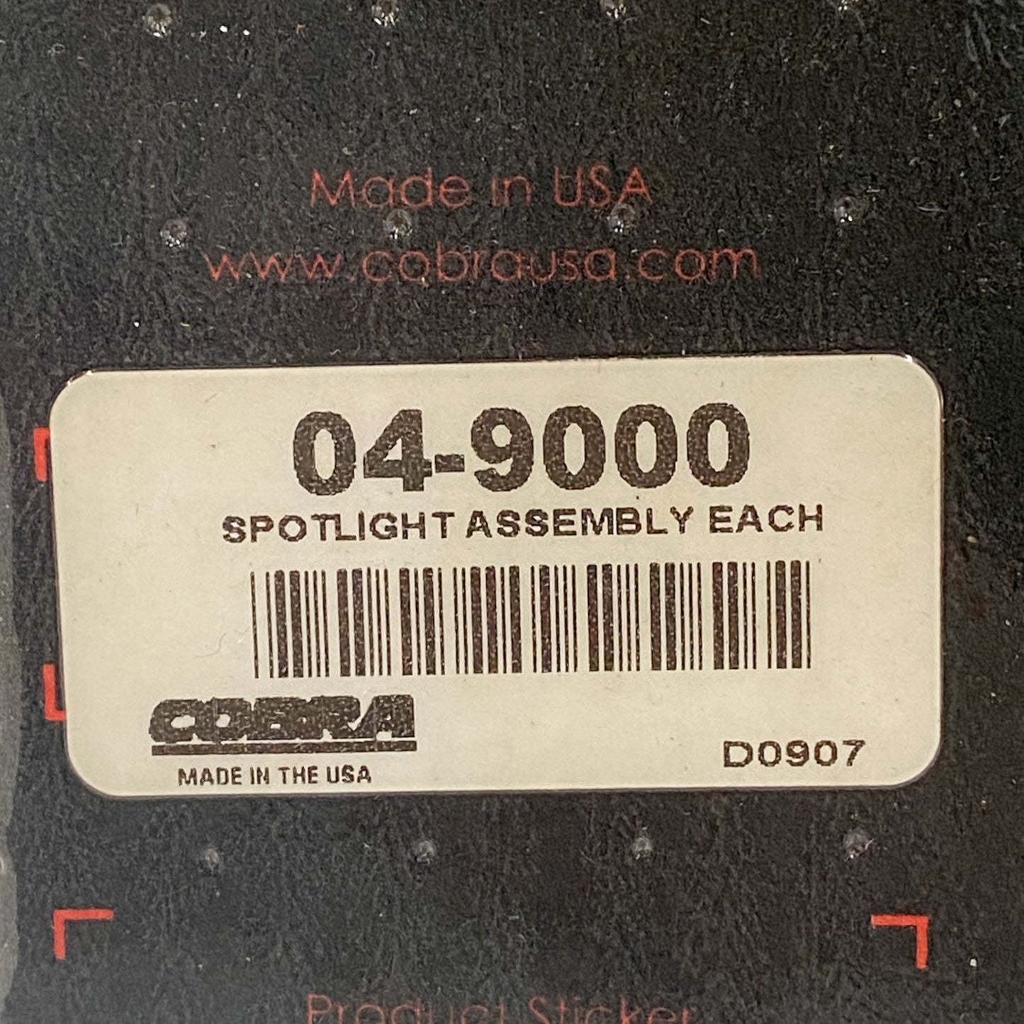 Cobra Spotlight Assembly 04-9000