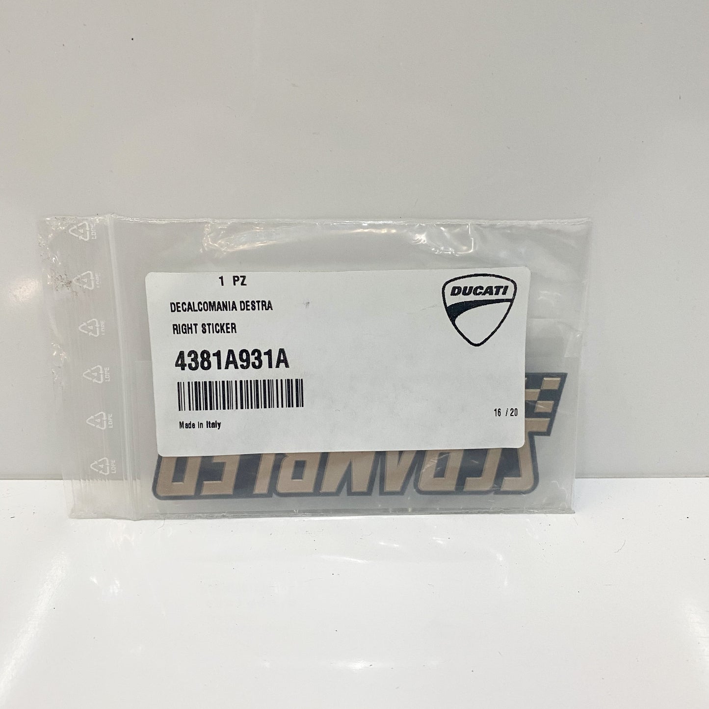 Ducati Scrambler Right Sticker (Cafe Racer) 4381A931A