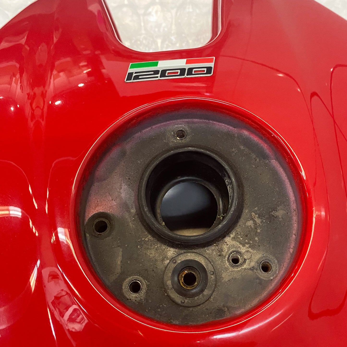 Ducati Montser 1200 '14-'16 Gas Tank, Red 58612001CA USED