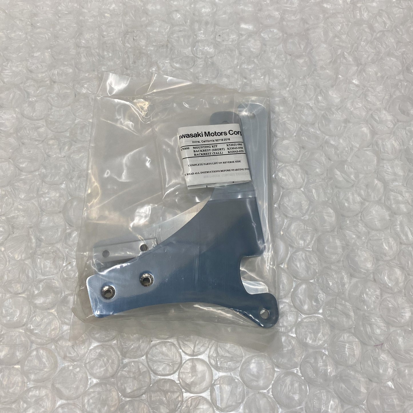Kawasaki Back Rest Mounting Kit VN800- K53021-086