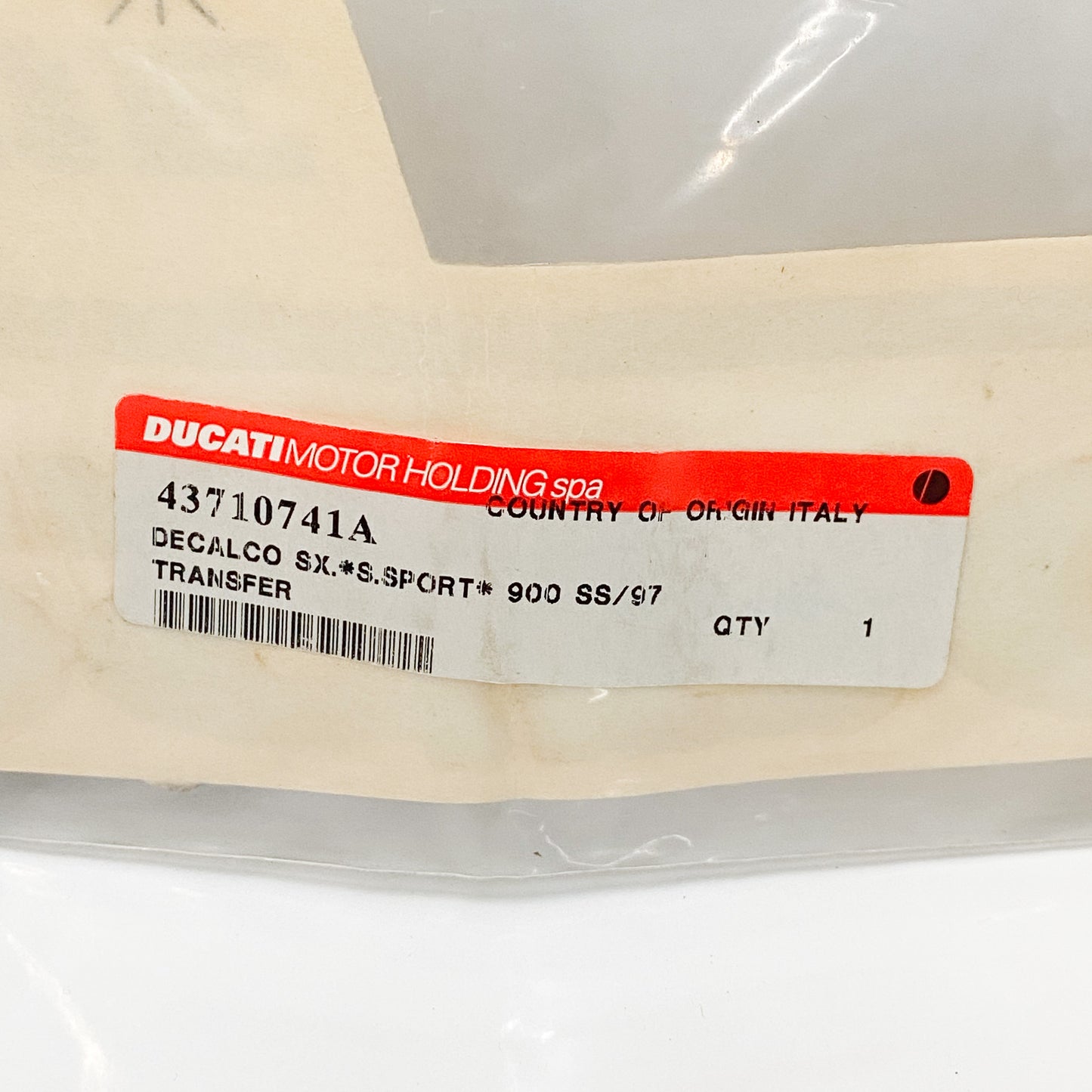 Ducati "Supersport Desmodue" 900 Decal 43710741A