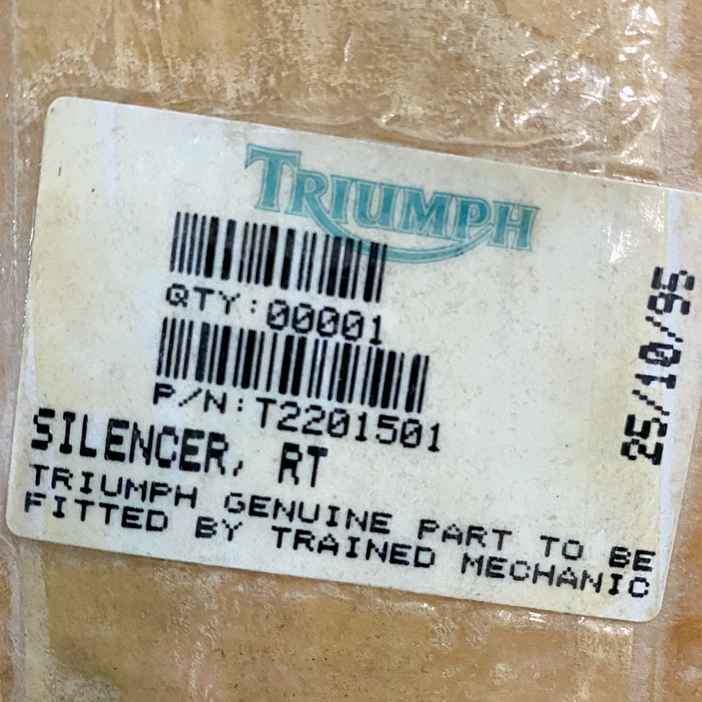 Triumph Thunderbird 900 '95 RH Silencer T2201501 NOS