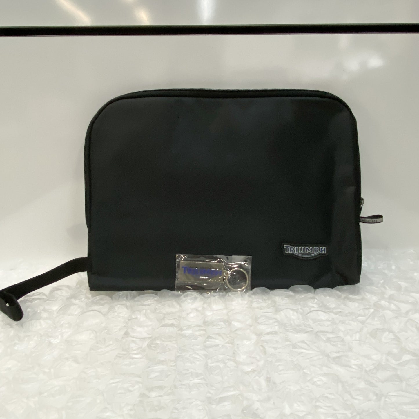 OEM Triumph Large Document Zipper Bag And Key Chain