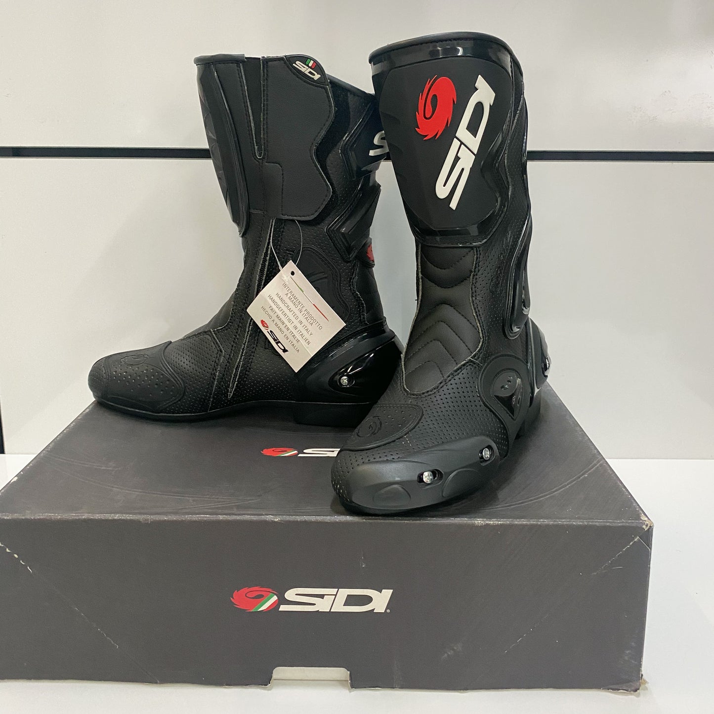 Sidi Cobra Air Motorcycle Boots Size 42 SIS-COA-BKBK-42 NOS