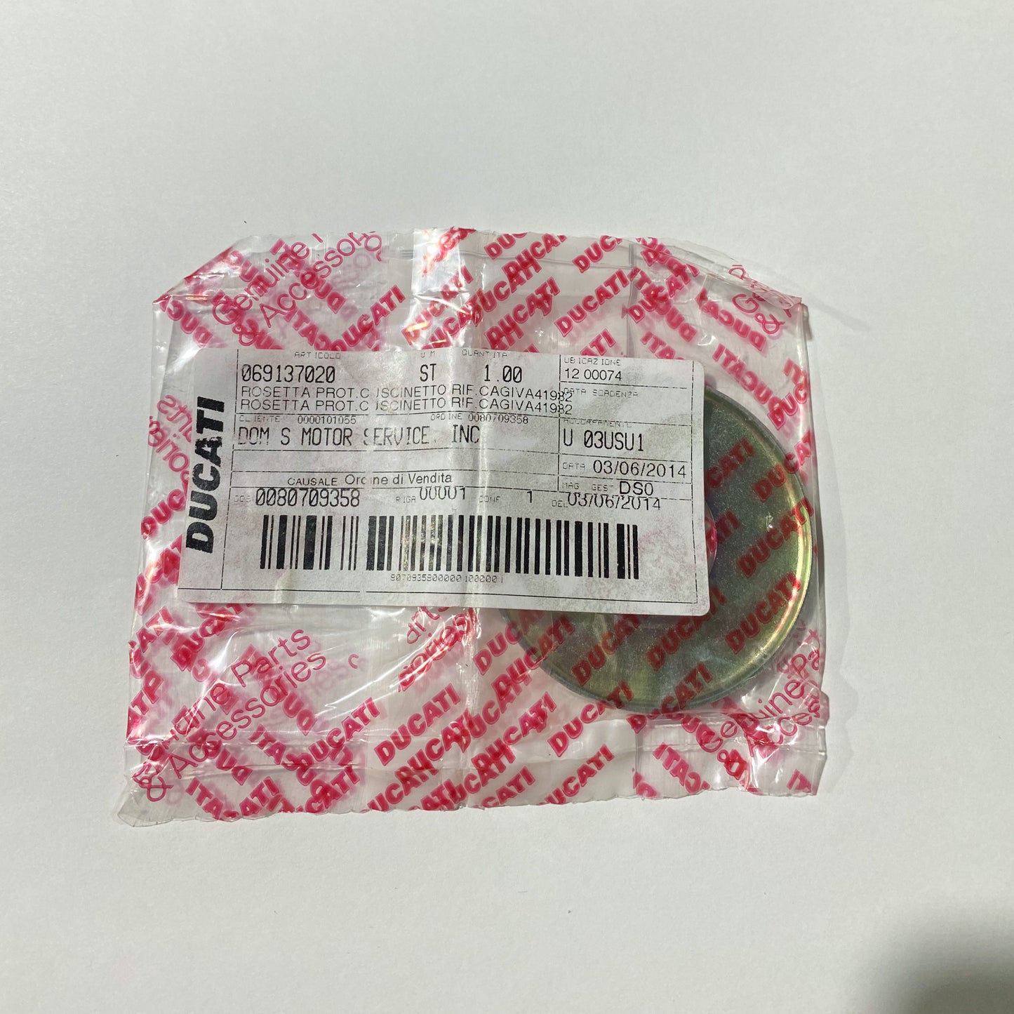 DUCATI WASHER. SPECIAL WASHER. 069137020
