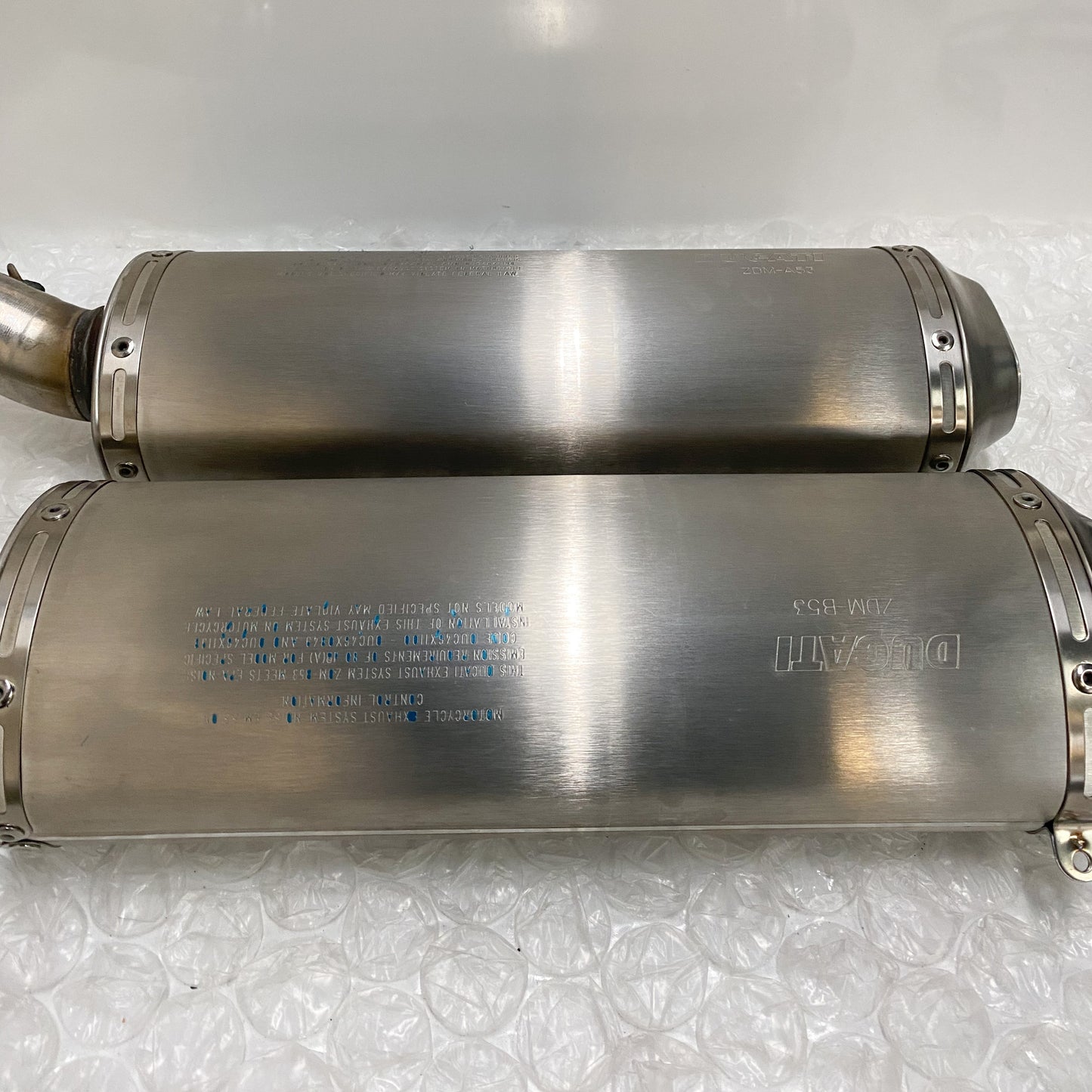 Ducati 848/1098/1198 Stock OEM Exhaust Take-Off 57411963C & 57311993C (1)