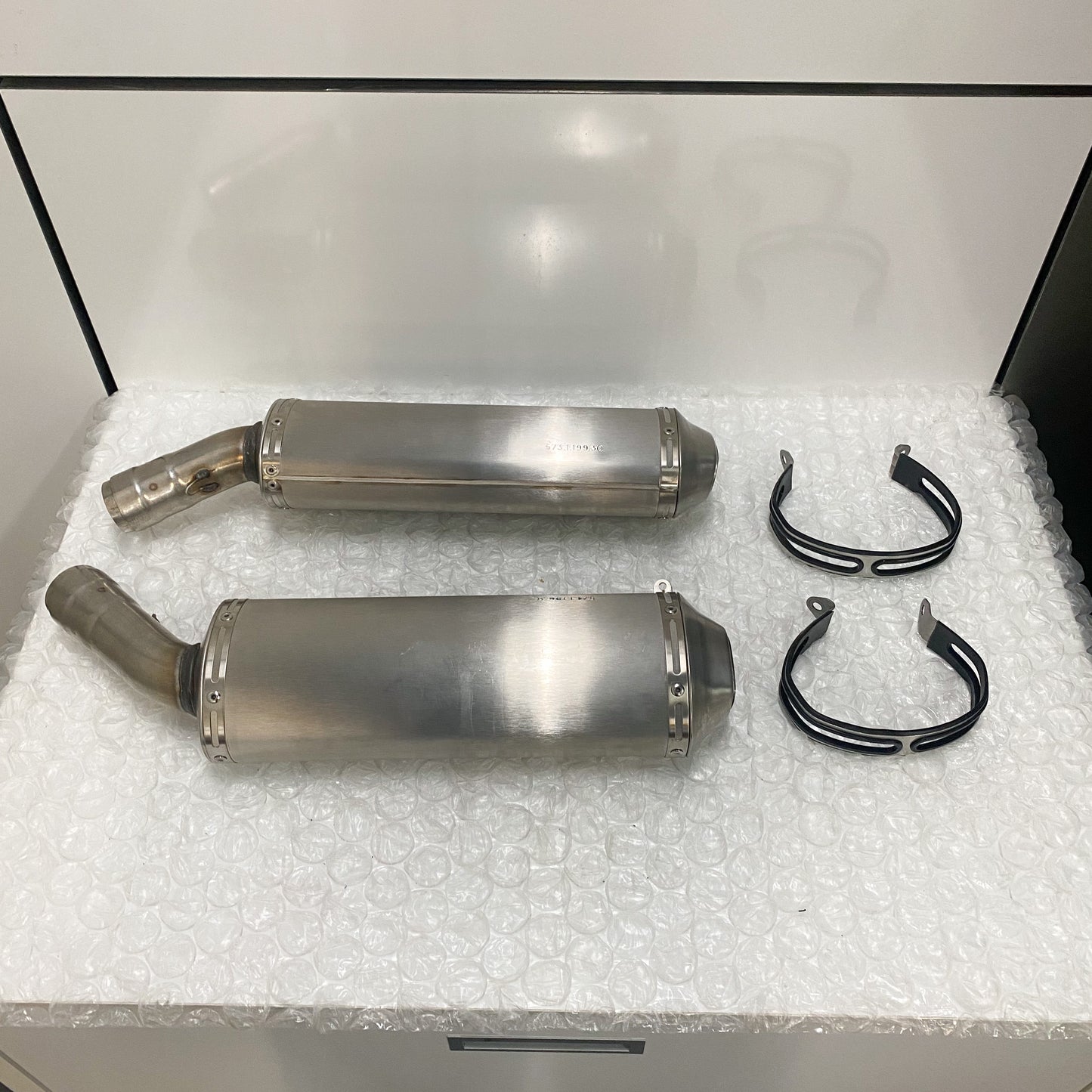 Ducati 848/1098/1198 Stock OEM Exhaust Take-Off 57411963C & 57311993C (1)