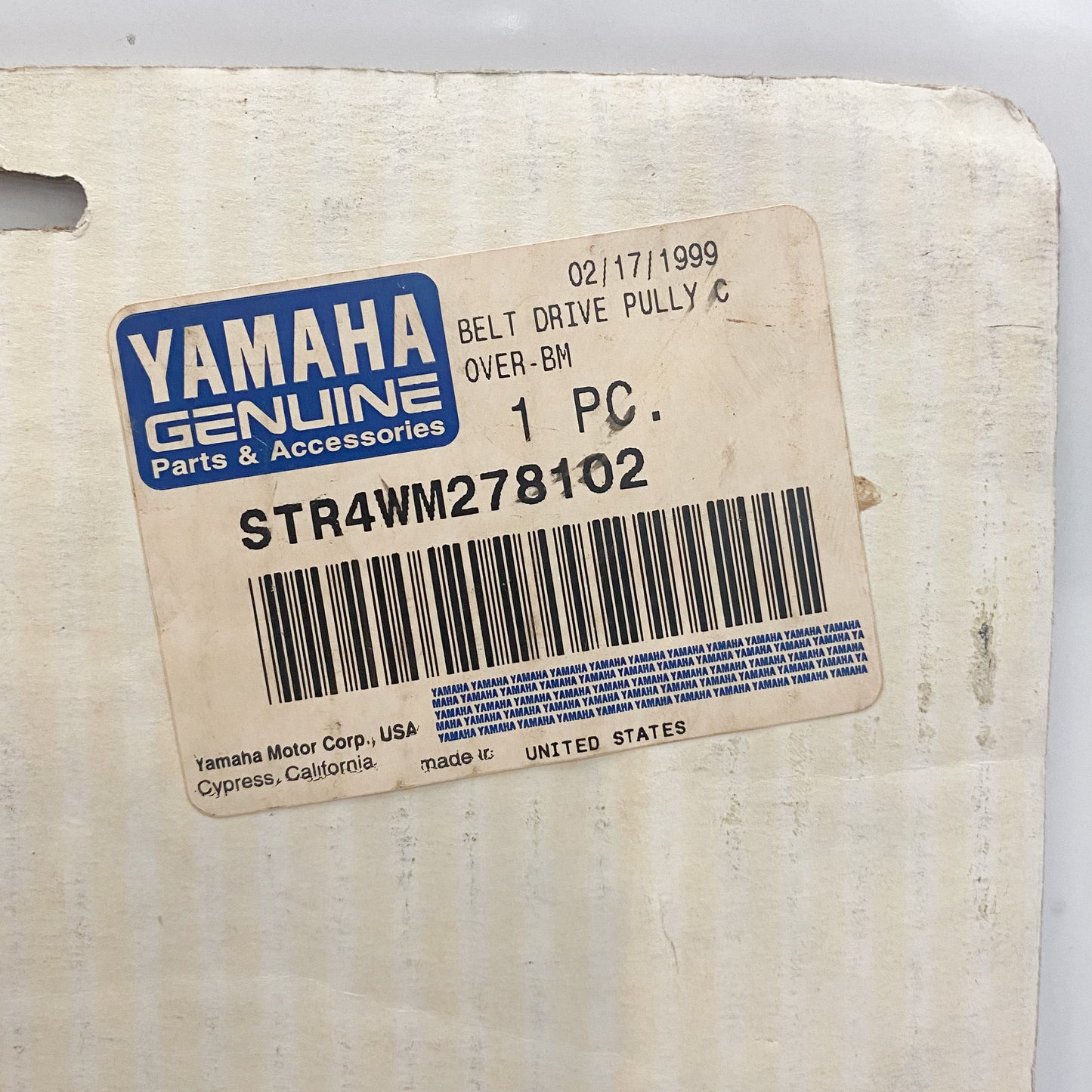 Yamaha Chrome Belt Drive Pully Cover BM STR-4WM27-81-02