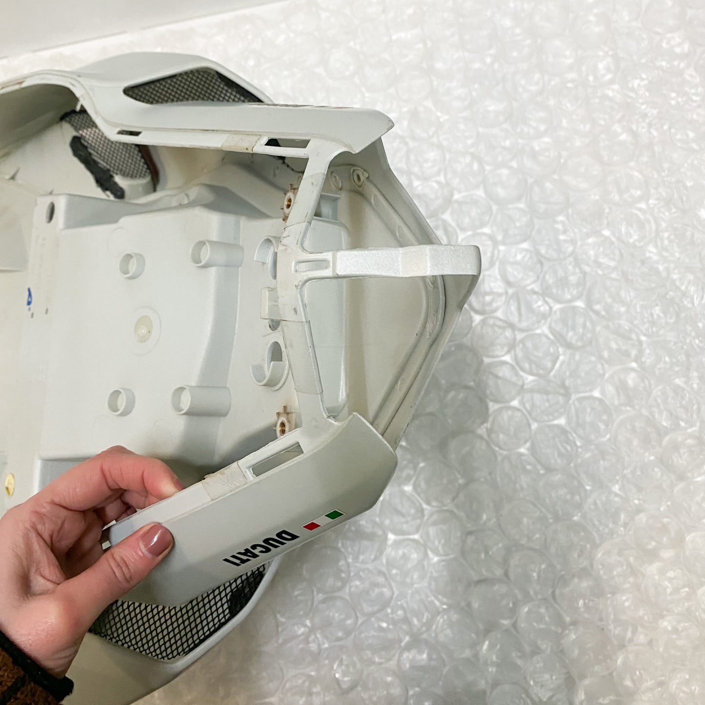Ducati 848 EVO Rear Tail Guard White 48321701AW USED