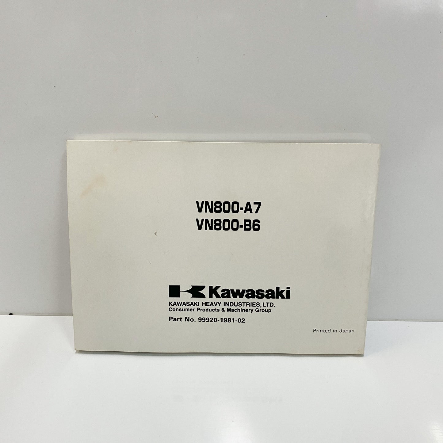 Kawasaki O/M VN800A8/B7 99987-1060