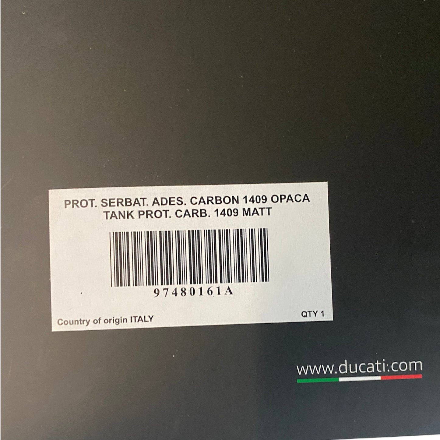 Ducati Panigale/ Streetfighter V4 Carbon Tank Protector 97480161A
