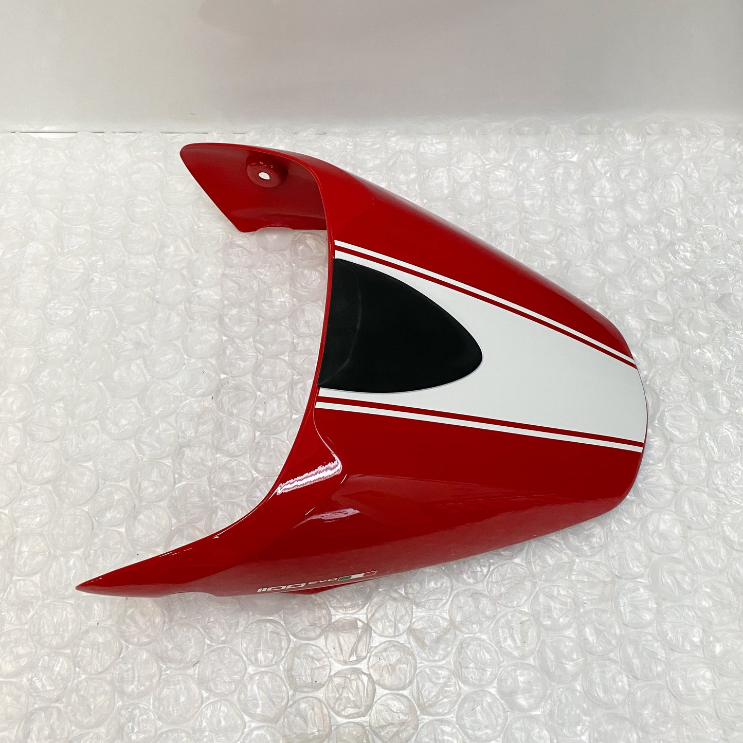 Ducati Seat Cover Red/ White Stripe M1100 EVO 59510981AC