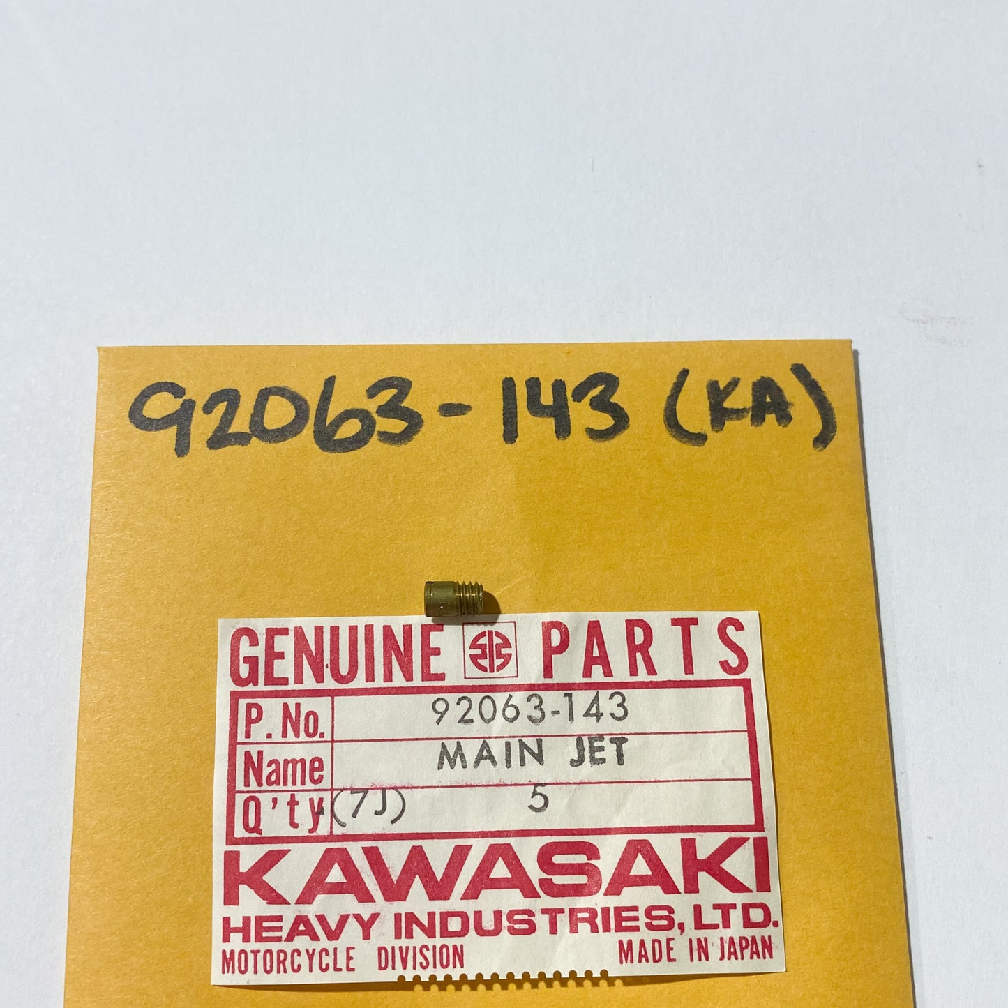 KAWASAKI MAIN JET,#125 92063-143