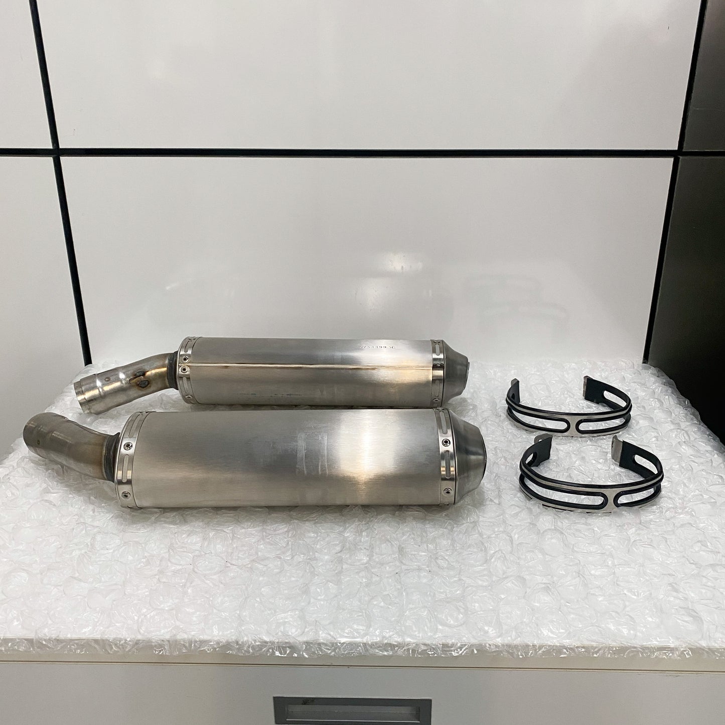 Ducati 848/1098/1198 Stock OEM Exhaust Take-Off 57411963C & 57311993C (1)