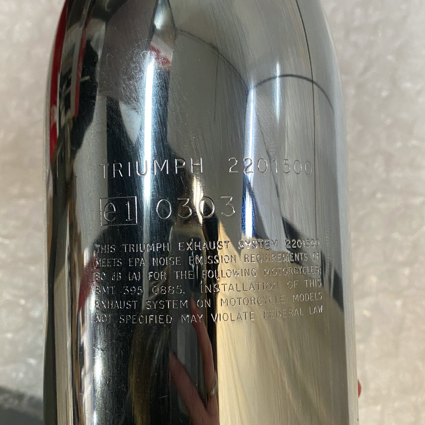 Triumph Thunderbird 900 '95 RH Silencer T2201501 NOS