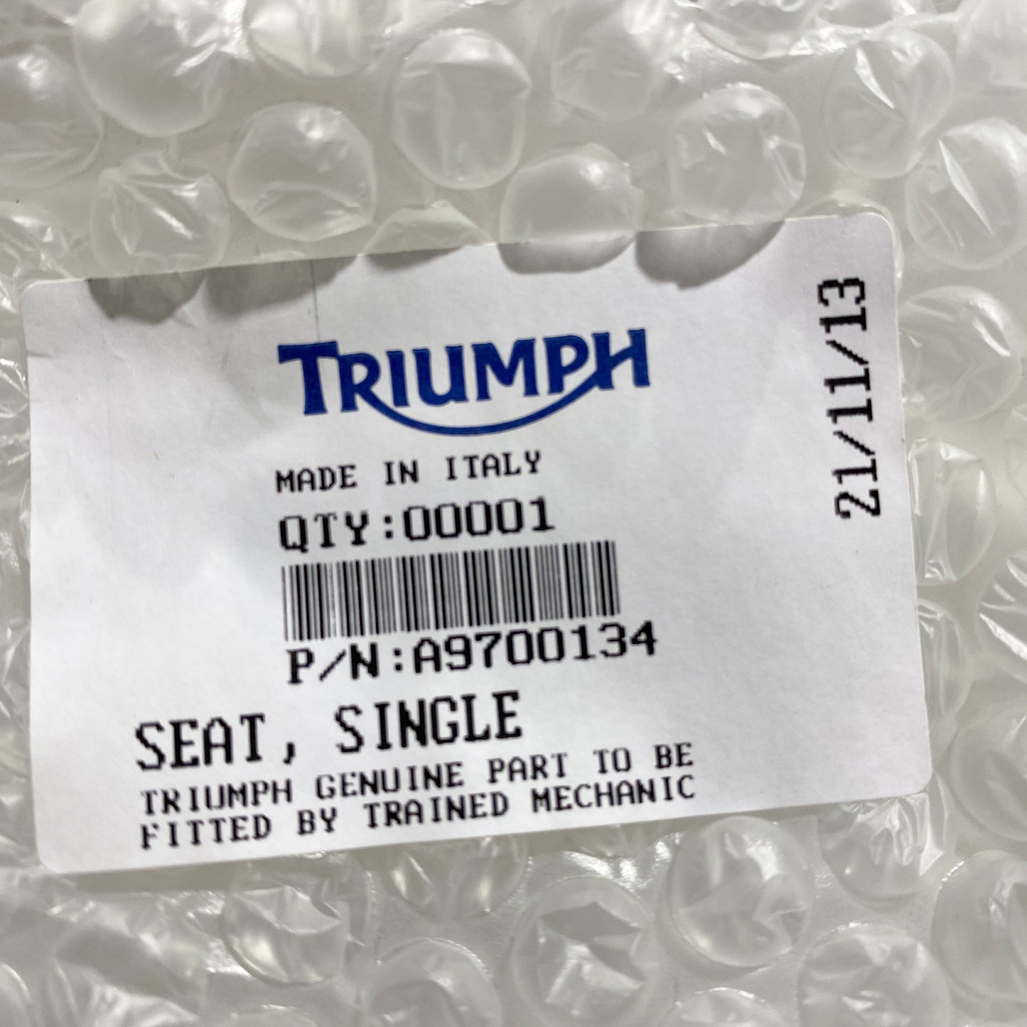 Triumph Single Seat A9700134