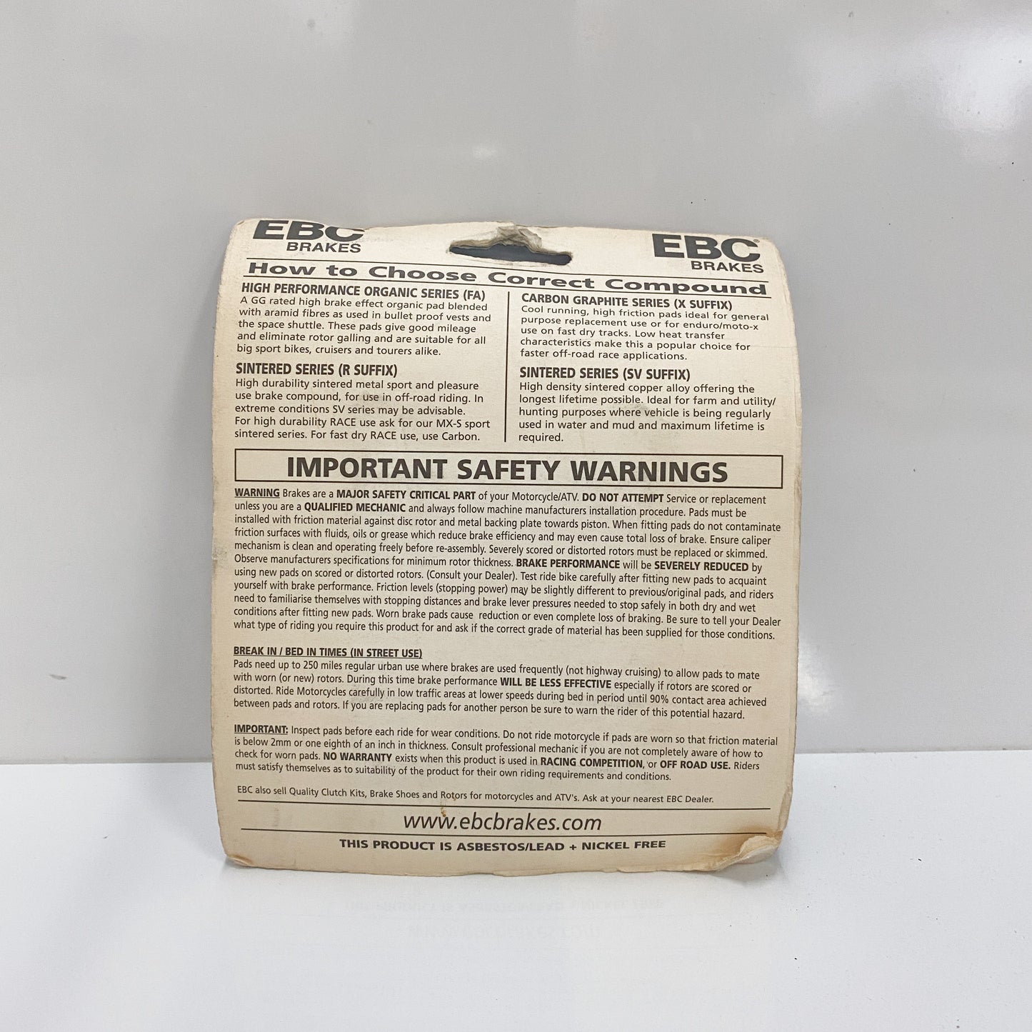 EBC FA252 Front Brake Pads
