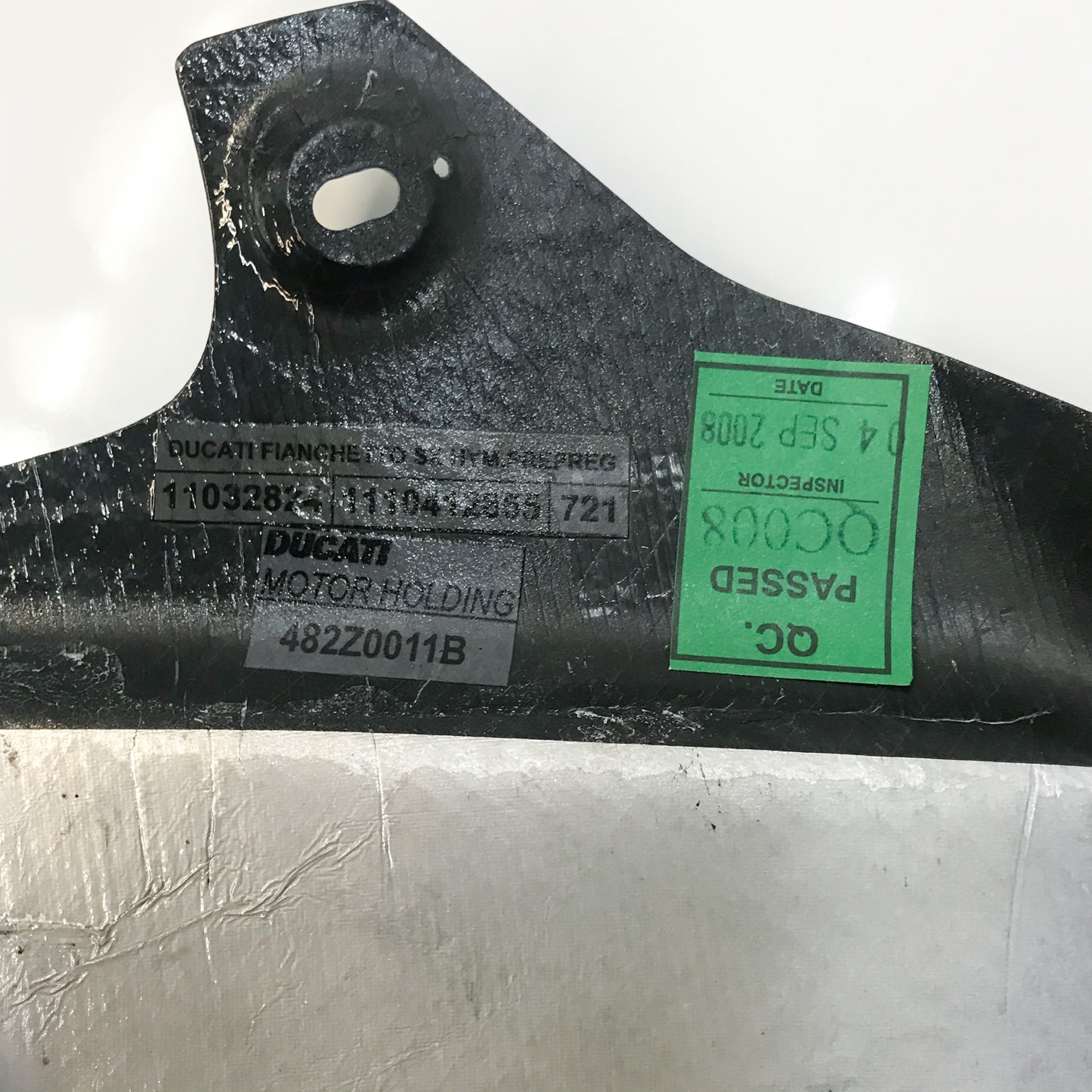 Ducati Hypermotard 1100S L/H Carbon Exhaust Cover 482Z0011B