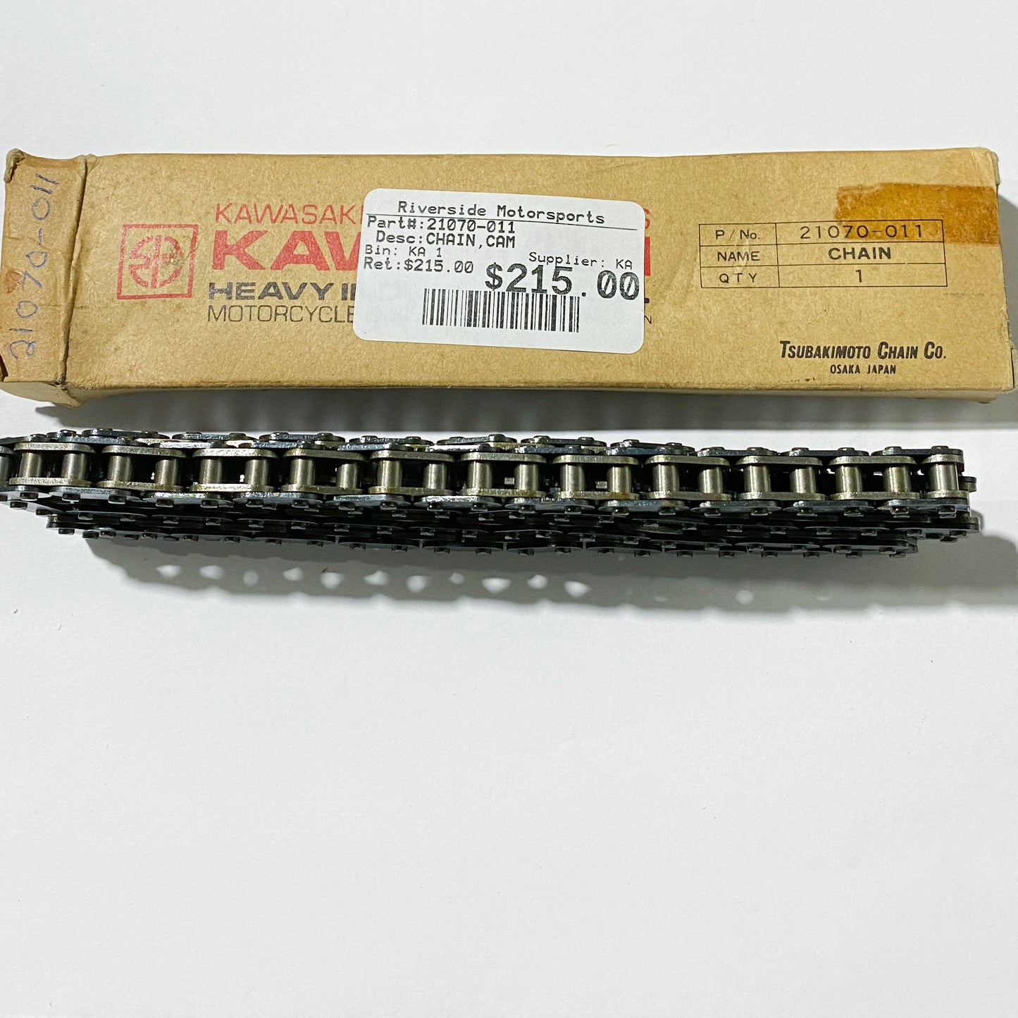 KAWASAKI CHAIN,CAM 21070-011 NOS