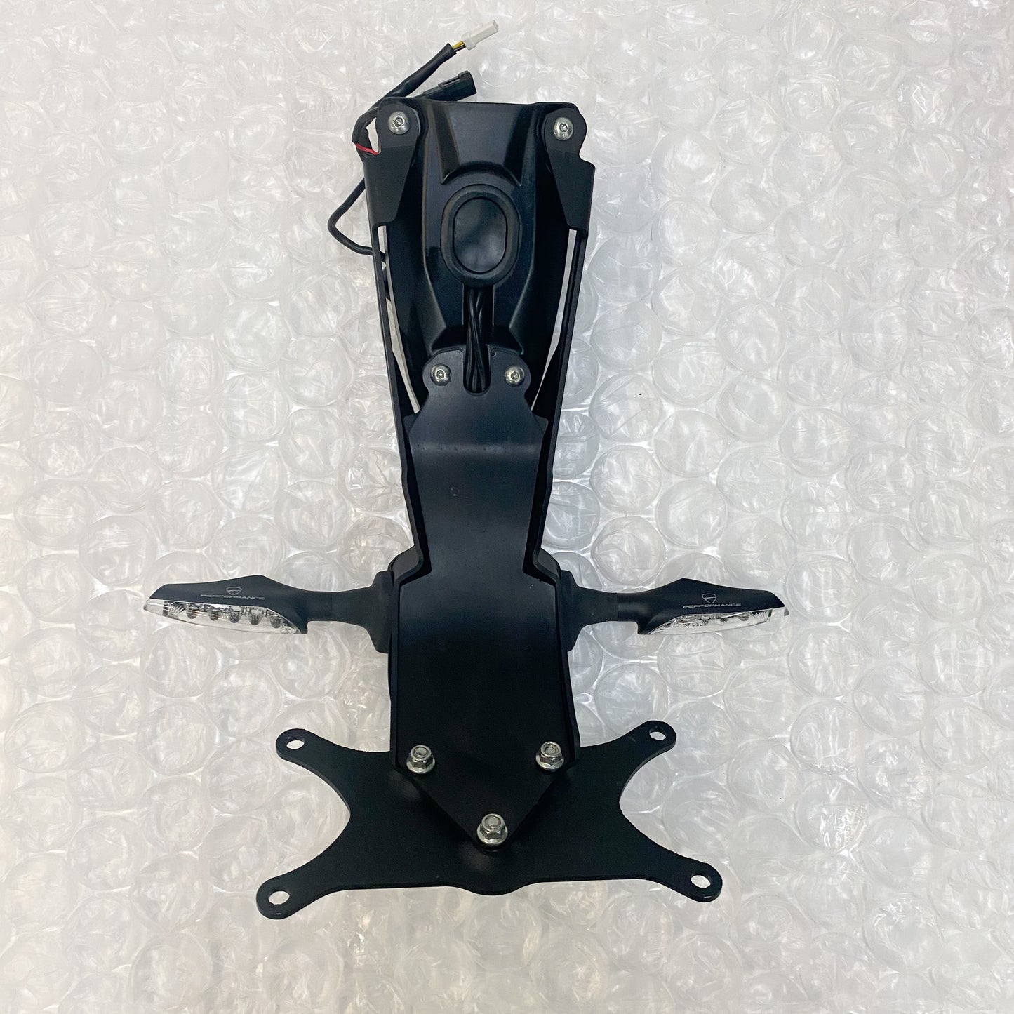 Ducati Panigale Carbon License Plate Holder With Led Turn Signals 96901112A - 96680201A