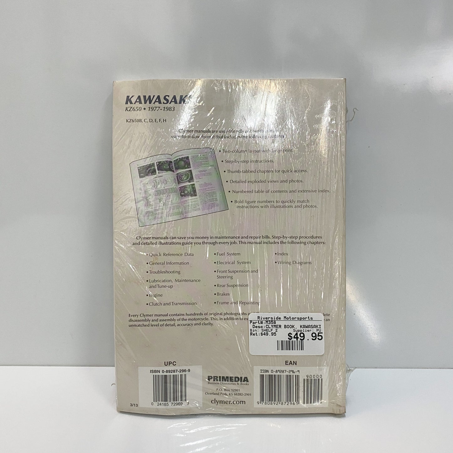 Clymer Kawasaki KZ650 Motorcycle Repair Manual M358