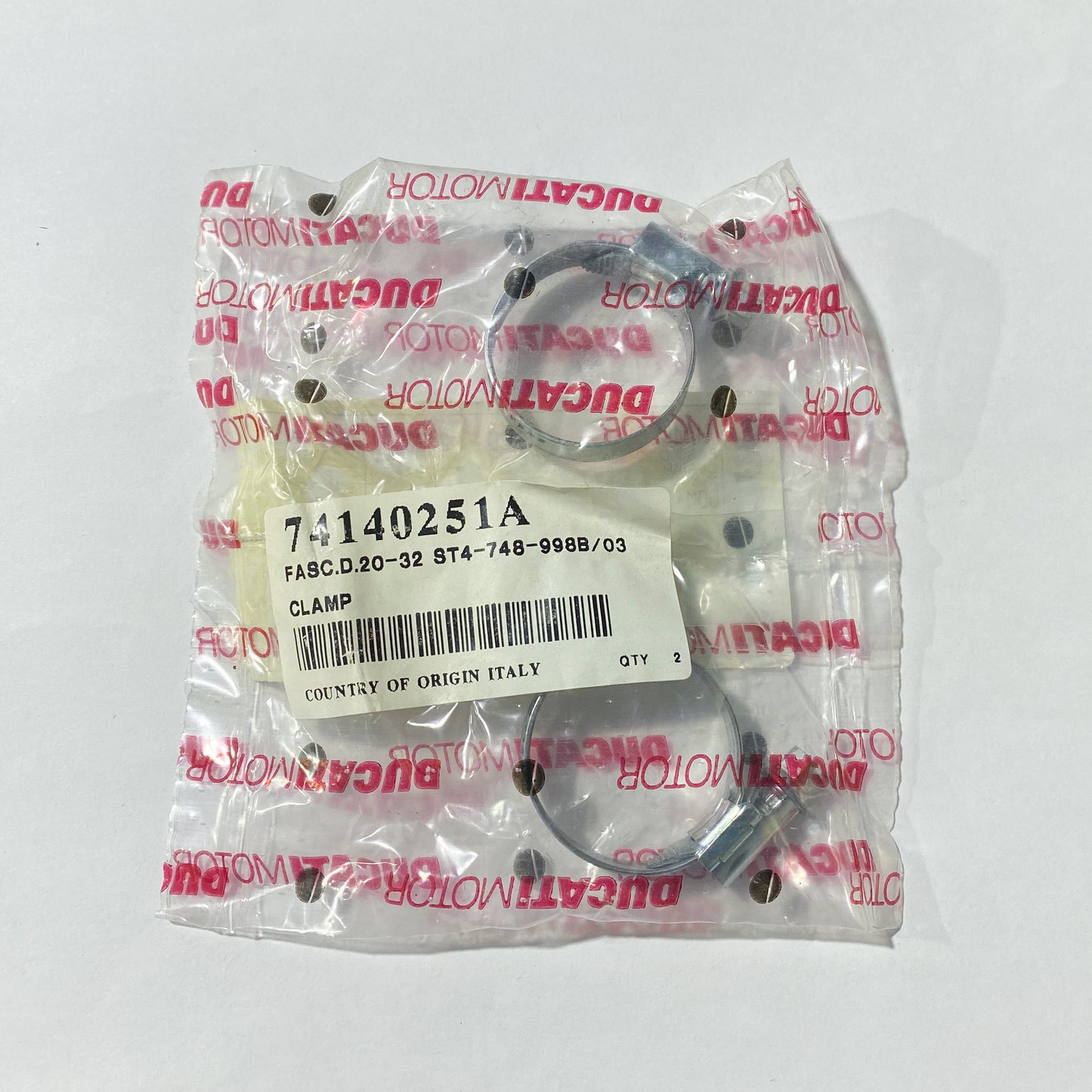 DUCATI CLAMP. HOSE GUIDE 74140251A