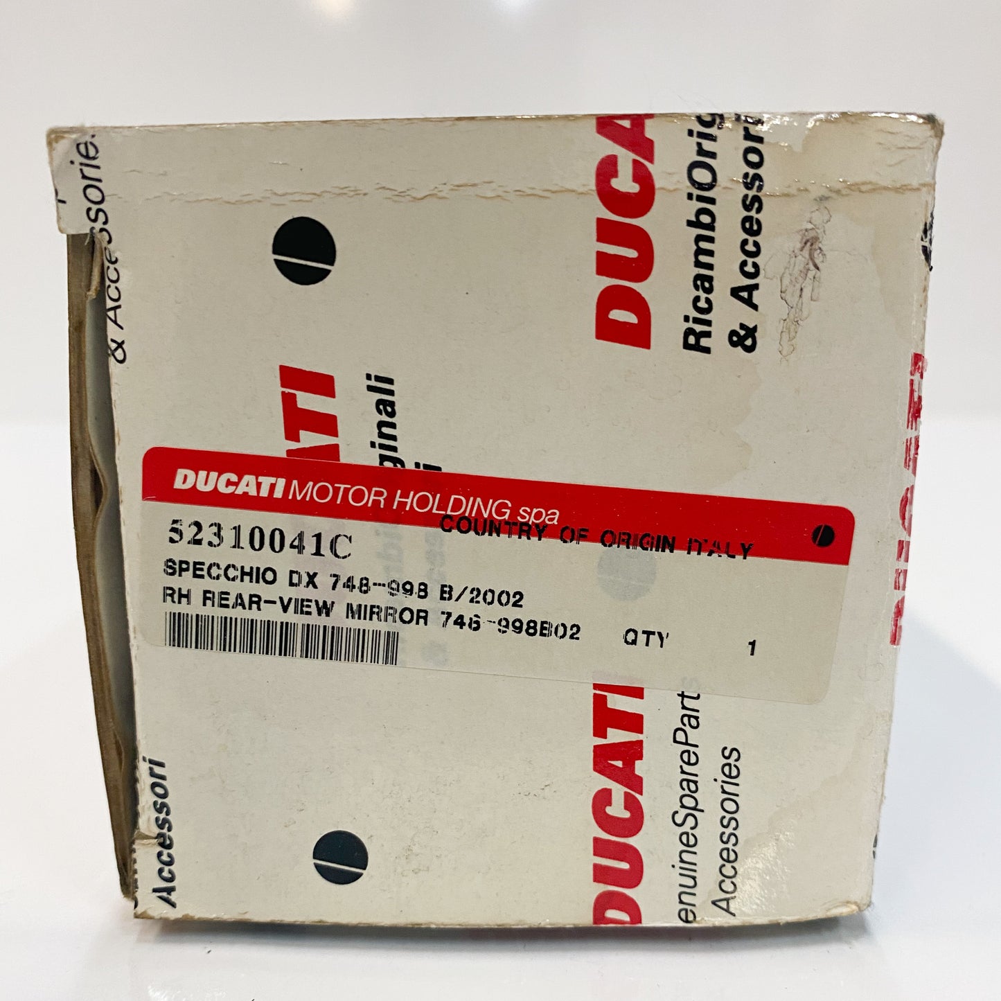 Ducati OEM R.H Rearview Mirror Black 52310041C