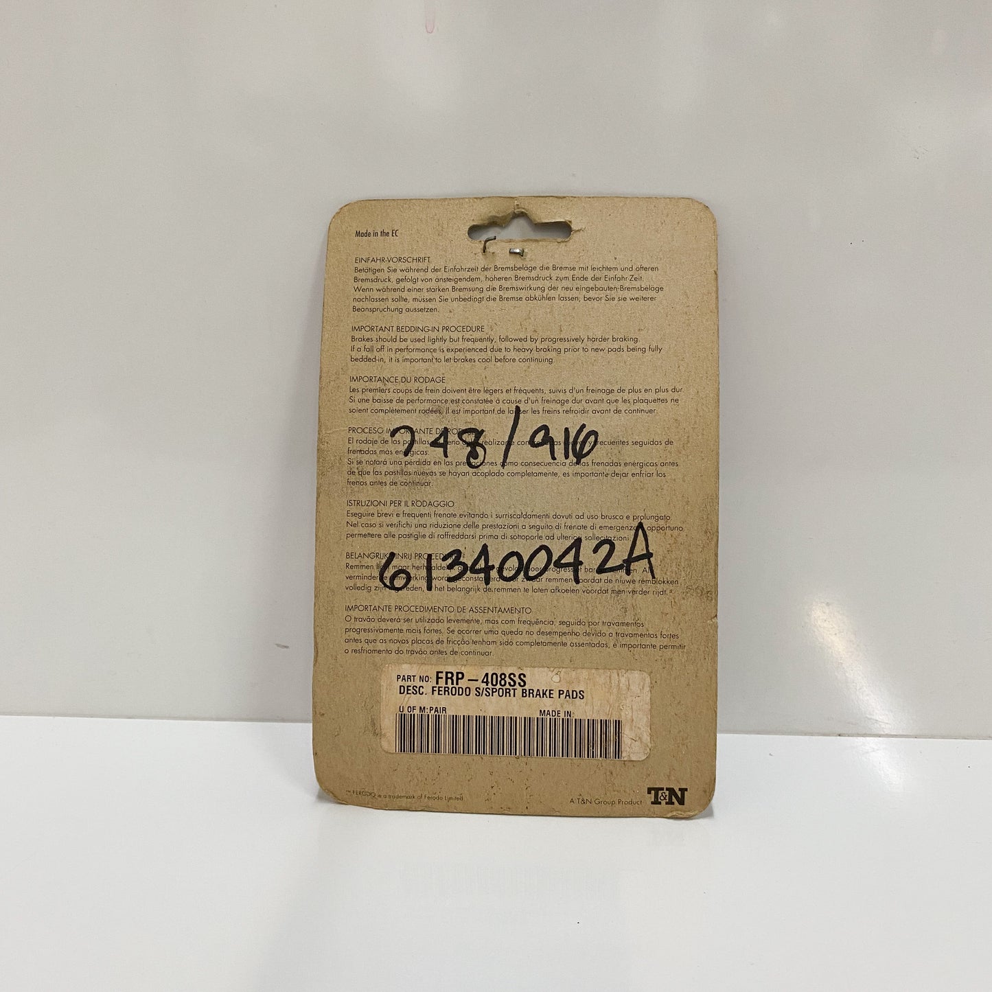Ferodo FRP408SS Disc Brake Pads