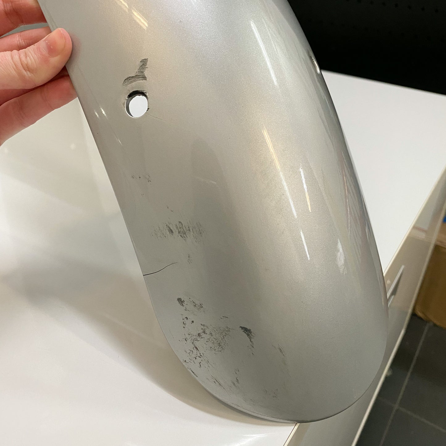Triumph Bonneville Front Mudguard Silver T2300648-MH USED
