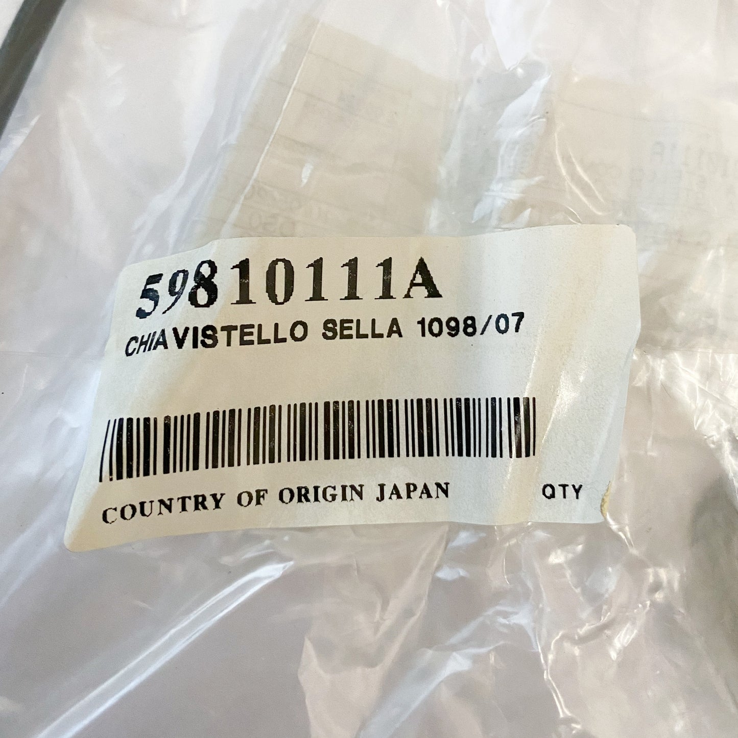 DUCATI STRIKER, SEAT LOCK 848/1098/1198 59810111A