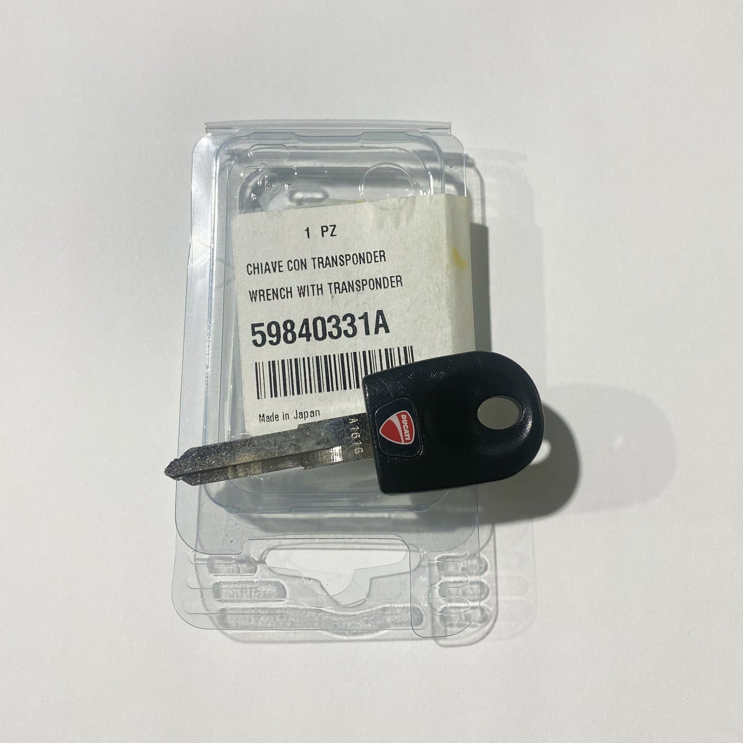 DUCATI KEY WITH TRANSPONDER 59840331A