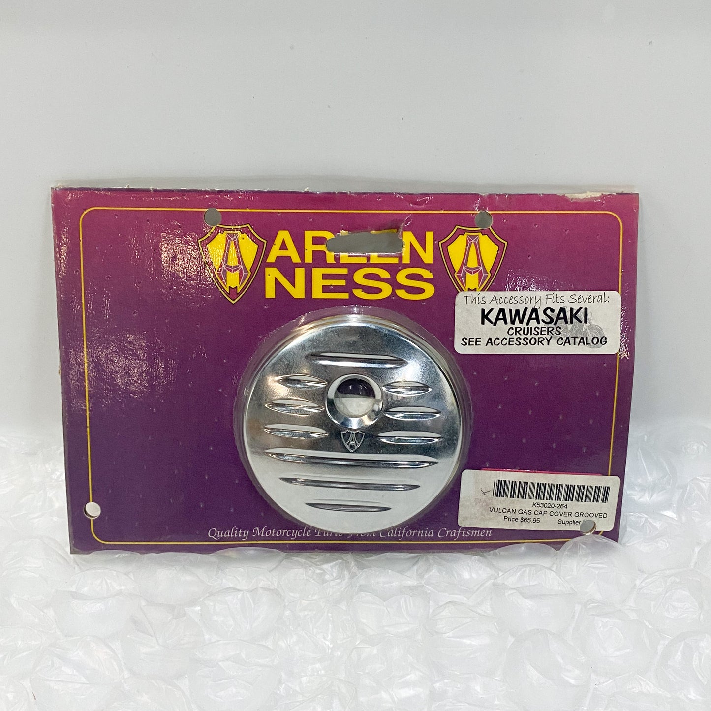 Arlen Ness Kawasaki Vulcan Gas Cap Cover Grooved - K53020-264