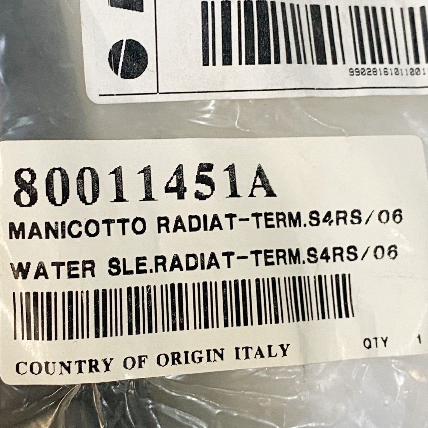 Ducati OEM Water Sleeve Radiator 80011451A