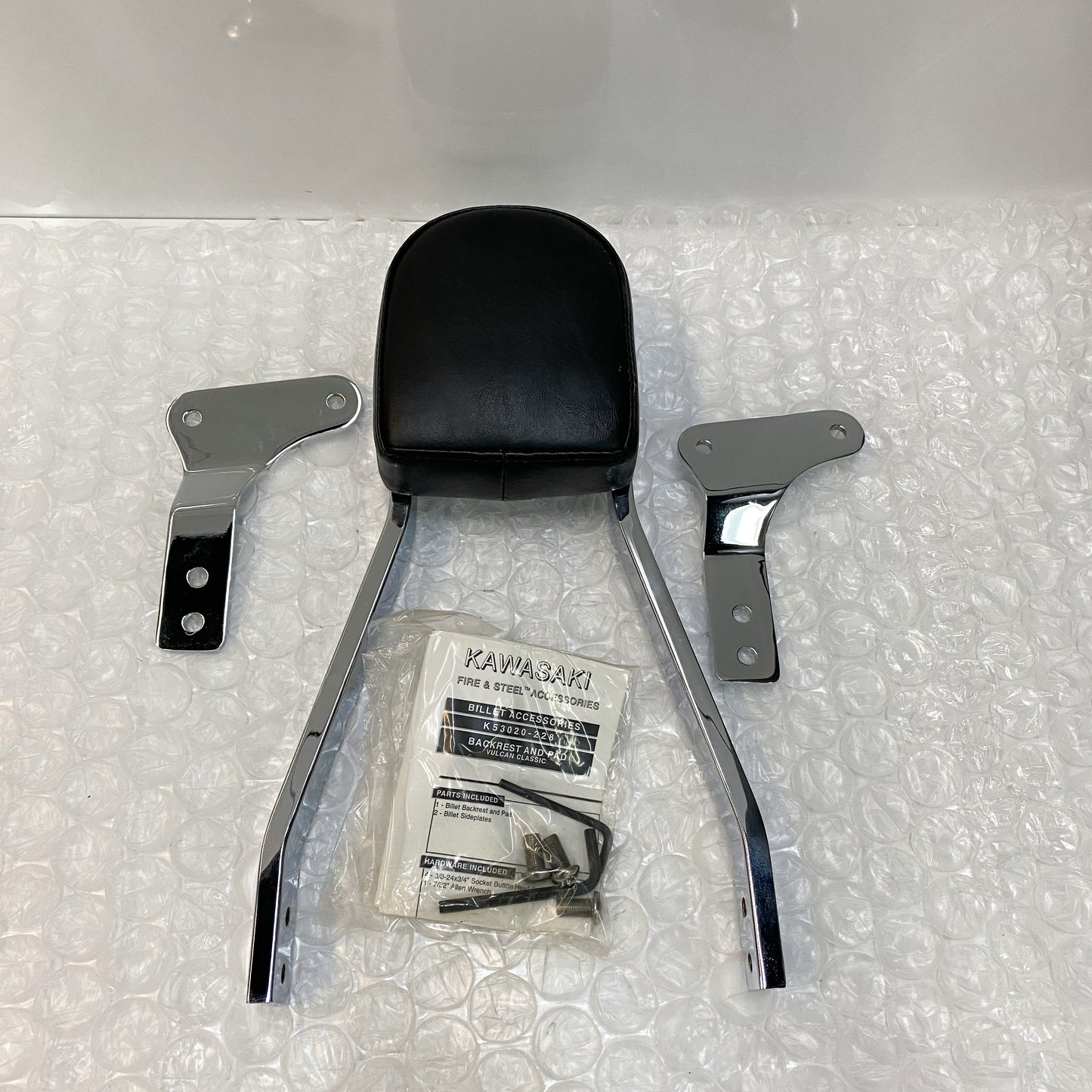 Kawasaki Billet Backrest and Pad Vulcan Classic K53020-228