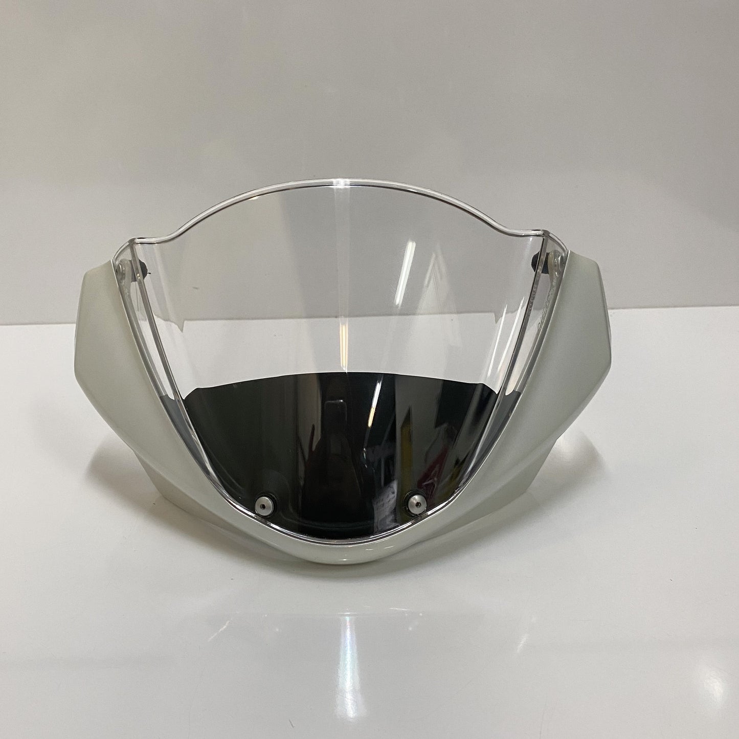 Ducati Monster 696/1100 Pearl White Headlight Cowling & Windshield 48110261AW/48710261B USED