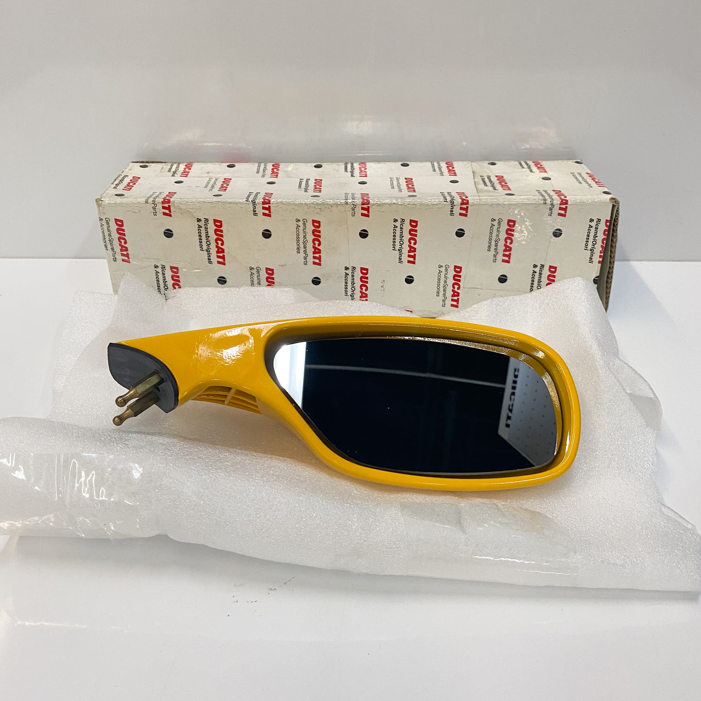 Ducati OEM R.H Mirror Yellow - SBK 748/998 52310041CB