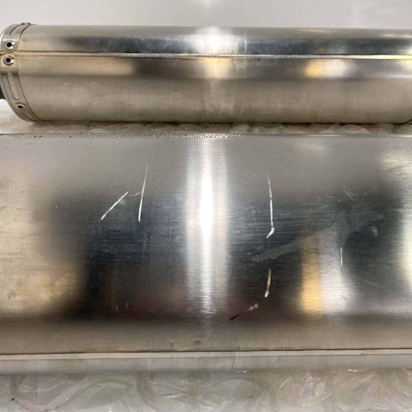 Ducati 848 EVO/848 EVO CORSE SE Stock OEM Exhaust Take-Off 57413171A & 57313171A (2)