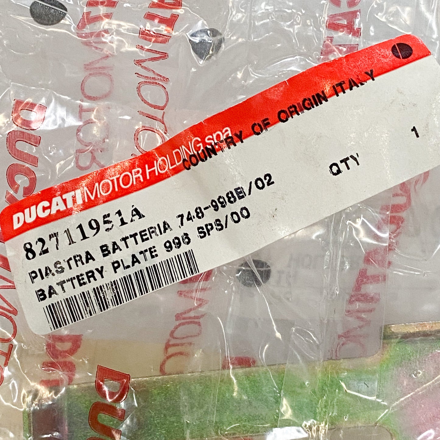 Ducati OEM Battery Retaining Plate 82711951A