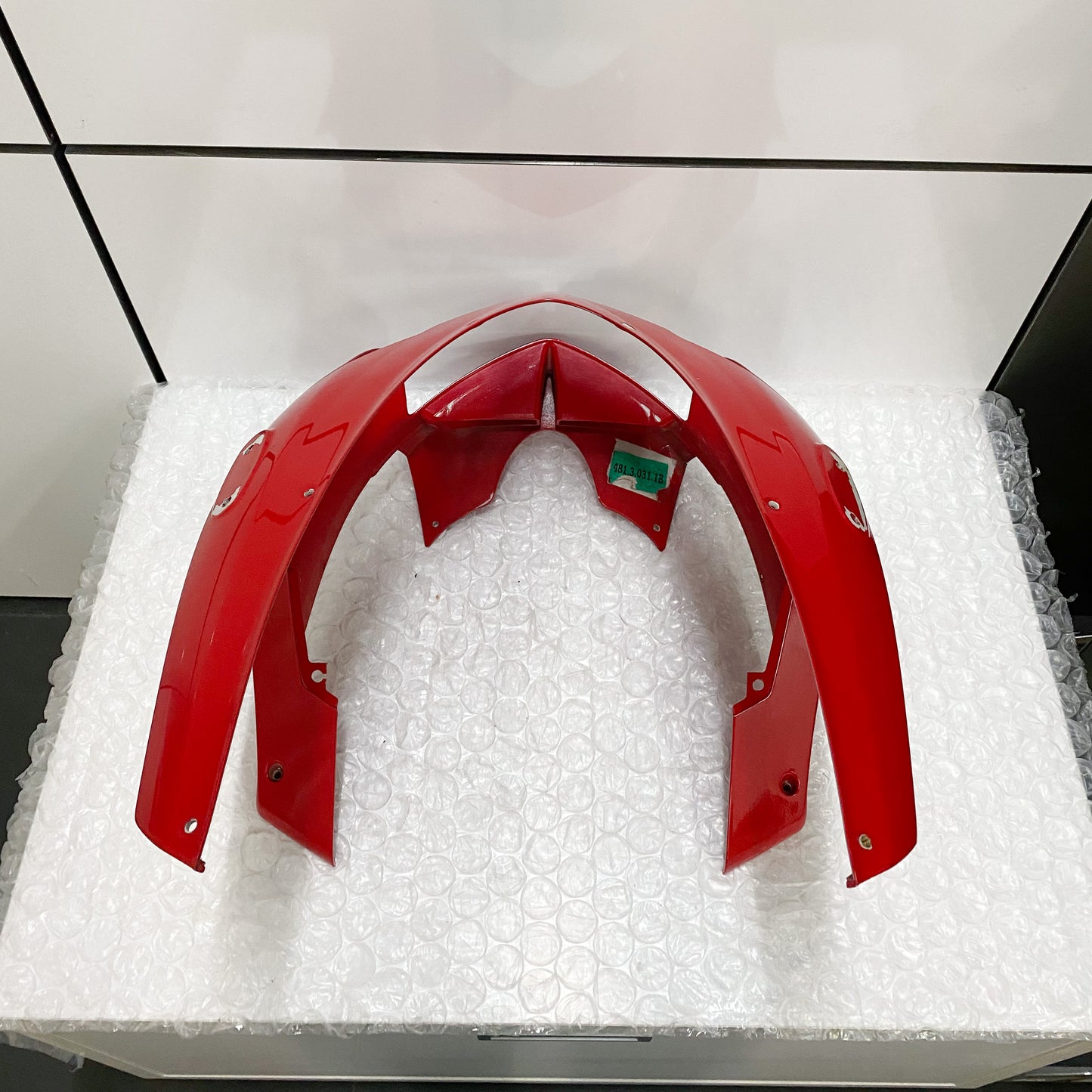 Ducati ST3/ST4 Front Headlight Cowling, Red 48110311BA Take - Off