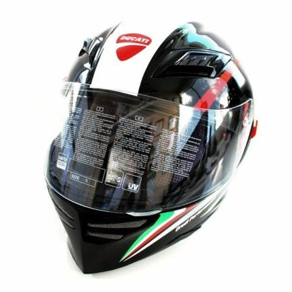 full face motorcycle helmet with peak Ducati Performance Peak Helmet 981019996 – One Love Boston